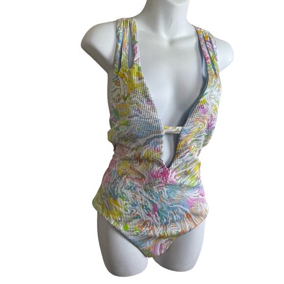 Becca by Rebecca Virtue Swimsuit Size L One Piece Women's‎ Hot Springs - Picture 4 of 9